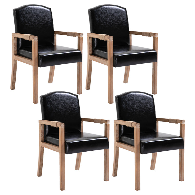 Fauteuil de salle à manger en bois avec coussin de couleur, chaise Parsons pour la maison