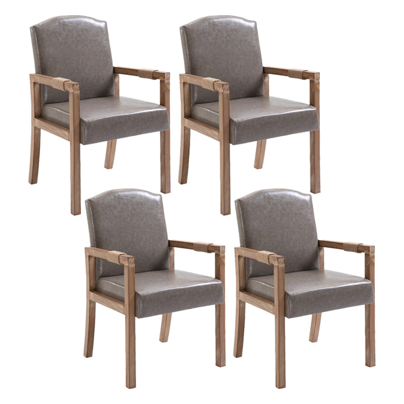 Fauteuil de salle à manger en bois avec coussin de couleur, chaise Parsons pour la maison
