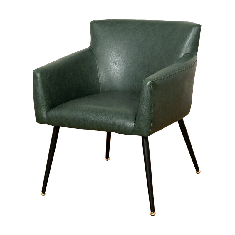 Contemporary Chairs Kitchen Parsons Dining Armchair with Carbon Steel Legs