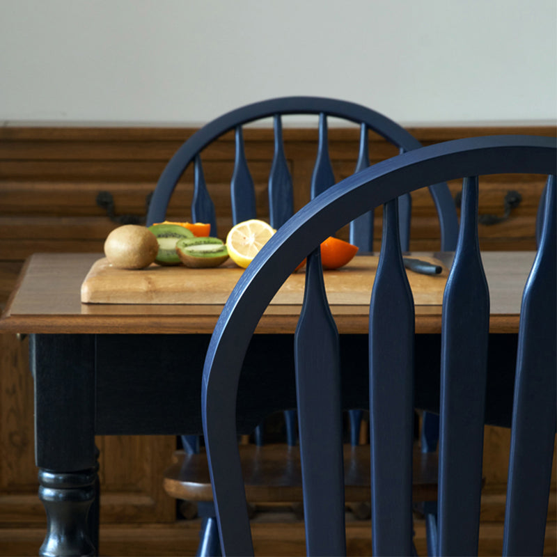 Traditional Style Dining Chair Solid Wood Windsor Back Side Chair for Home
