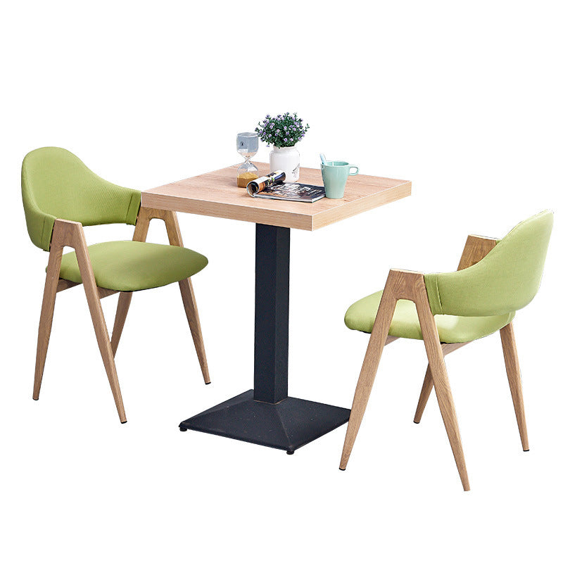 Chaise de salle à manger en bois de style Glam, chaise de salle à manger au fini mat pour salle à manger