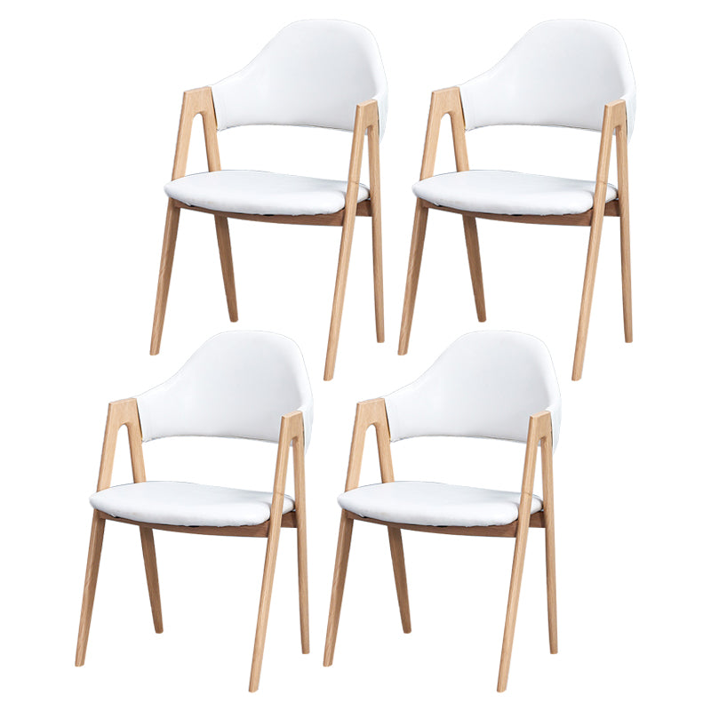 Chaise de salle à manger en bois de style Glam, chaise de salle à manger au fini mat pour salle à manger