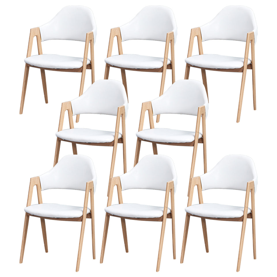 Chaise de salle à manger en bois de style Glam, chaise de salle à manger au fini mat pour salle à manger