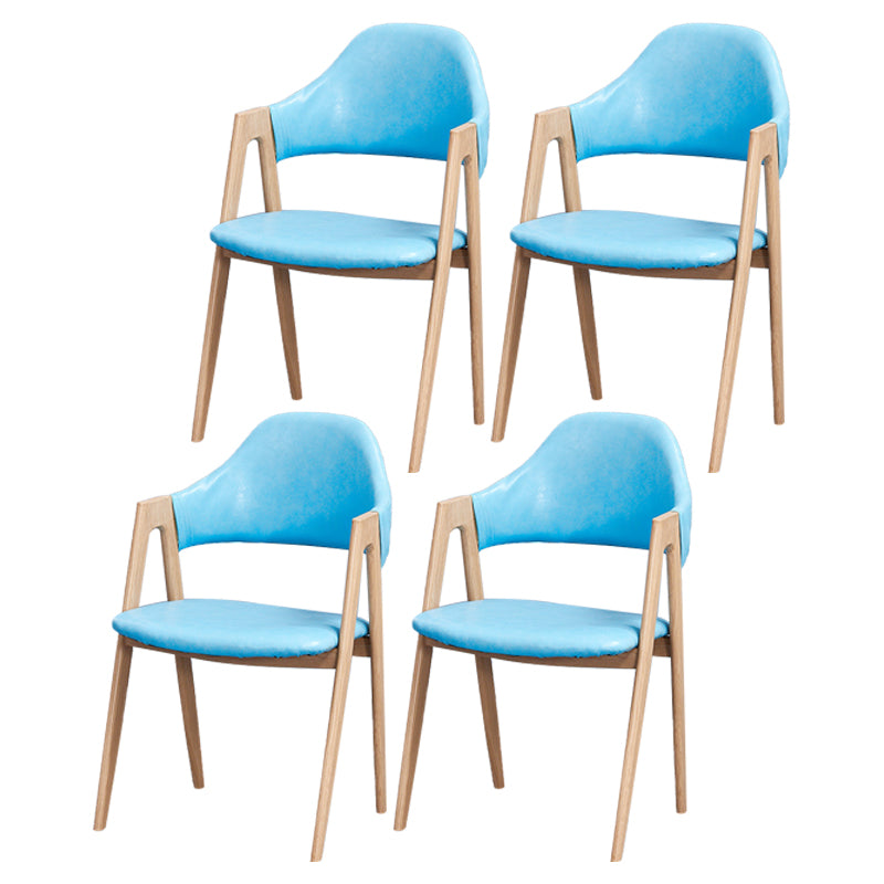 Chaise de salle à manger en bois de style Glam, chaise de salle à manger au fini mat pour salle à manger