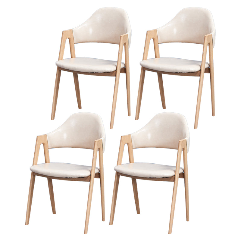 Chaise de salle à manger en bois de style Glam, chaise de salle à manger au fini mat pour salle à manger