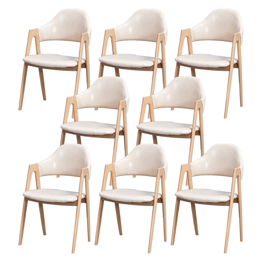 Chaise de salle à manger en bois de style Glam, chaise de salle à manger au fini mat pour salle à manger