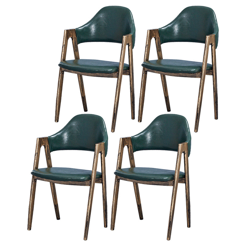 Chaise de salle à manger en bois de style Glam, chaise de salle à manger au fini mat pour salle à manger