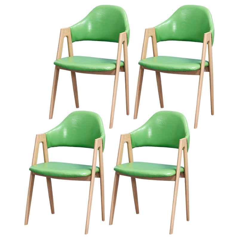Chaise de salle à manger en bois de style Glam, chaise de salle à manger au fini mat pour salle à manger