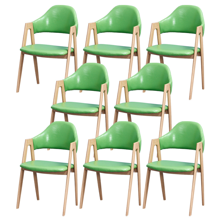 Chaise de salle à manger en bois de style Glam, chaise de salle à manger au fini mat pour salle à manger