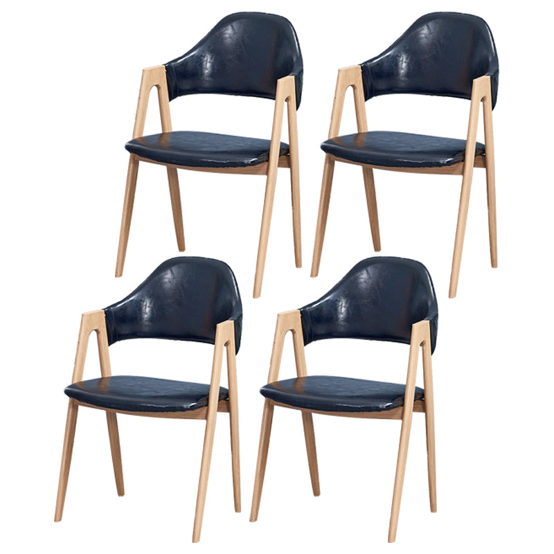 Chaise de salle à manger en bois de style Glam, chaise de salle à manger au fini mat pour salle à manger