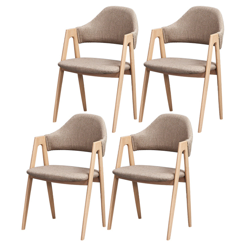 Chaise de salle à manger en bois de style Glam, chaise de salle à manger au fini mat pour salle à manger
