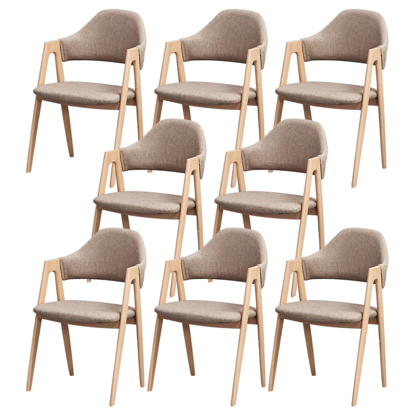 Chaise de salle à manger en bois de style Glam, chaise de salle à manger au fini mat pour salle à manger
