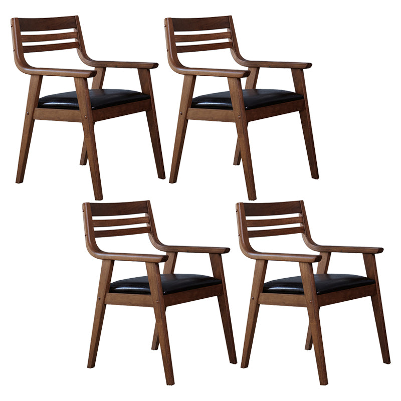 Traditional Solid Wood Dining Room Chair Ladder Back Side Chair for Home Use