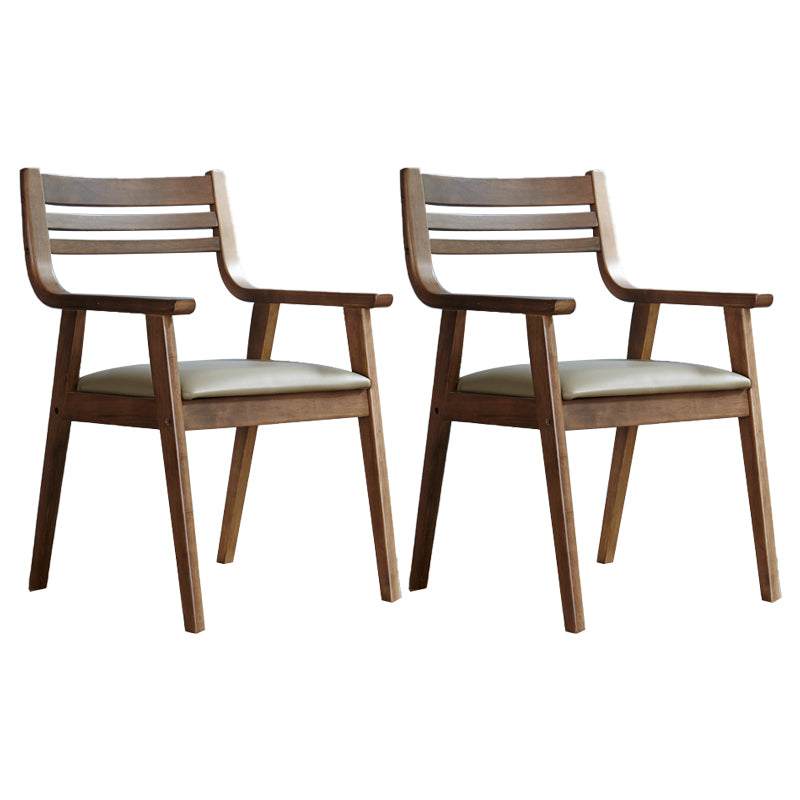 Traditional Solid Wood Dining Room Chair Ladder Back Side Chair for Home Use