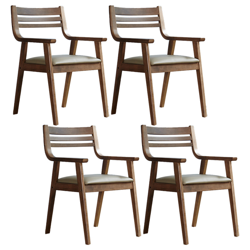 Traditional Solid Wood Dining Room Chair Ladder Back Side Chair for Home Use