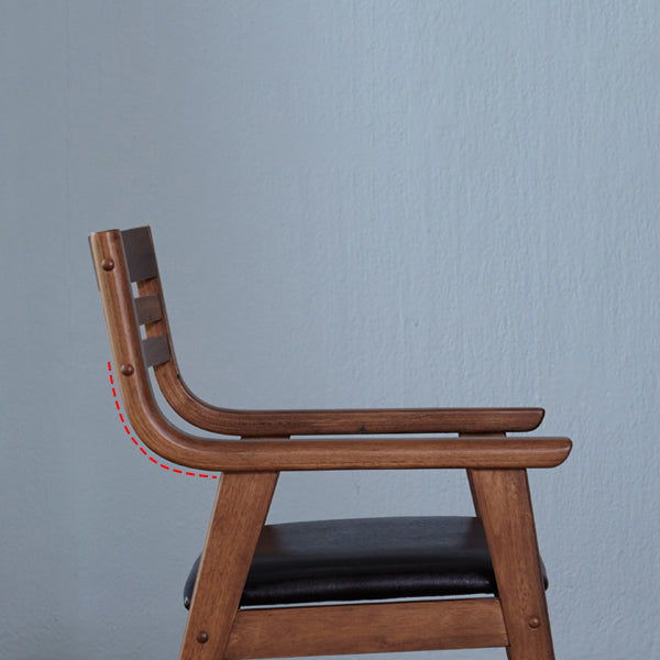 Traditional Solid Wood Dining Room Chair Ladder Back Side Chair for Home Use