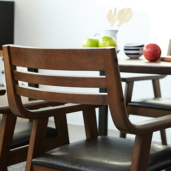 Traditional Solid Wood Dining Room Chair Ladder Back Side Chair for Home Use