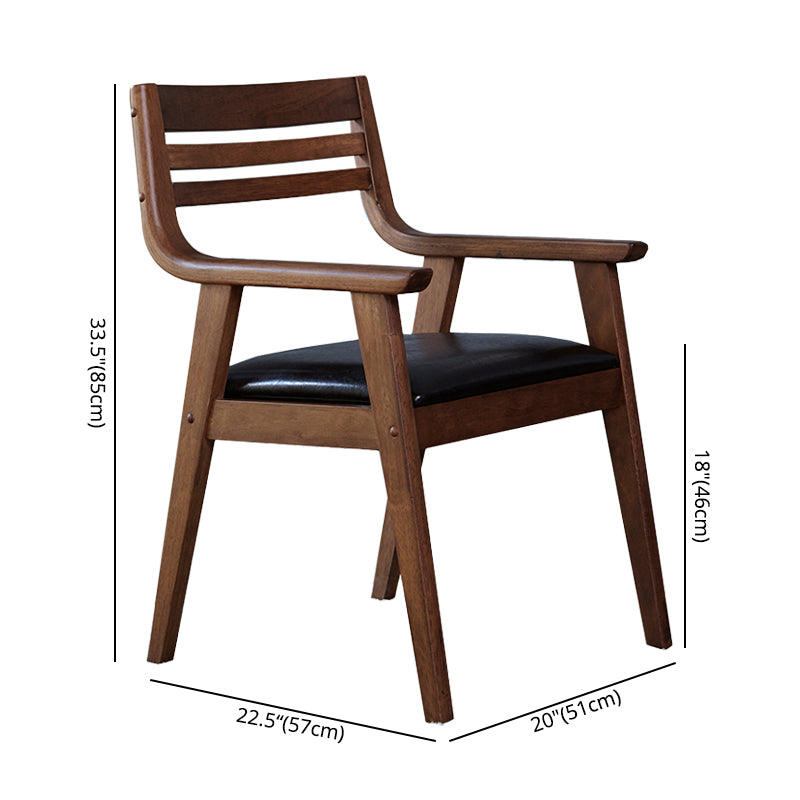 Traditional Solid Wood Dining Room Chair Ladder Back Side Chair for Home Use