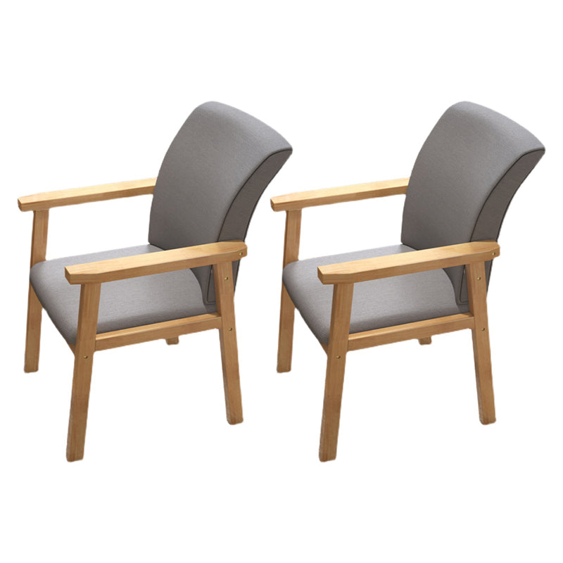Fauteuil de salle à manger en bois de style contemporain, chaises latérales de cuisine d'intérieur de 18 pouces de large