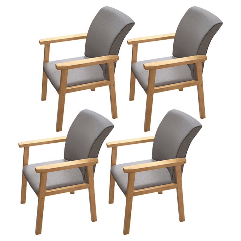 Fauteuil de salle à manger en bois de style contemporain, chaises latérales de cuisine d'intérieur de 18 pouces de large