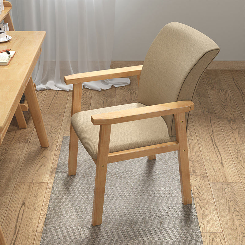 Fauteuil de salle à manger en bois de style contemporain, chaises latérales de cuisine d'intérieur de 18 pouces de large
