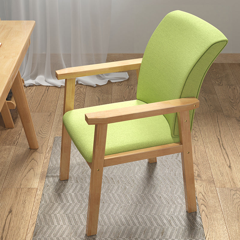 Fauteuil de salle à manger en bois de style contemporain, chaises latérales de cuisine d'intérieur de 18 pouces de large