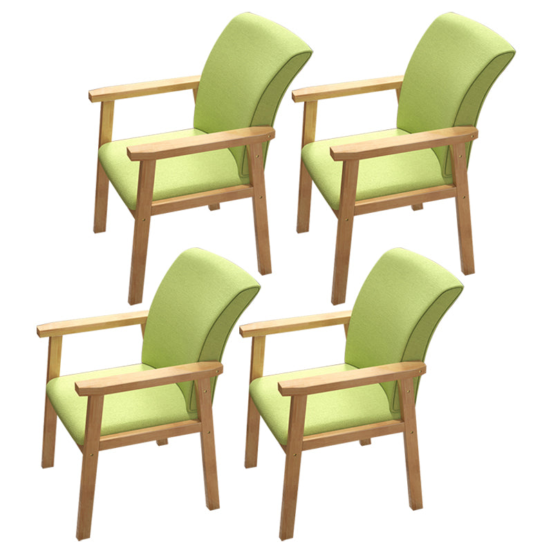 Fauteuil de salle à manger en bois de style contemporain, chaises latérales de cuisine d'intérieur de 18 pouces de large