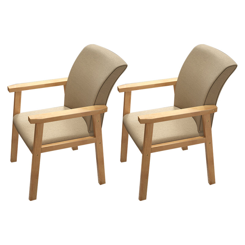 Fauteuil de salle à manger en bois de style contemporain, chaises latérales de cuisine d'intérieur de 18 pouces de large
