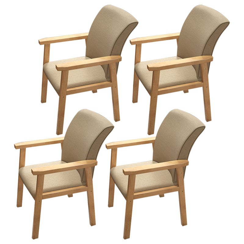 Fauteuil de salle à manger en bois de style contemporain, chaises latérales de cuisine d'intérieur de 18 pouces de large