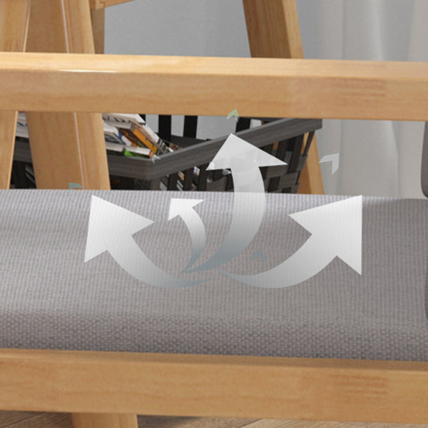 Fauteuil de salle à manger en bois de style contemporain, chaises latérales de cuisine d'intérieur de 18 pouces de large