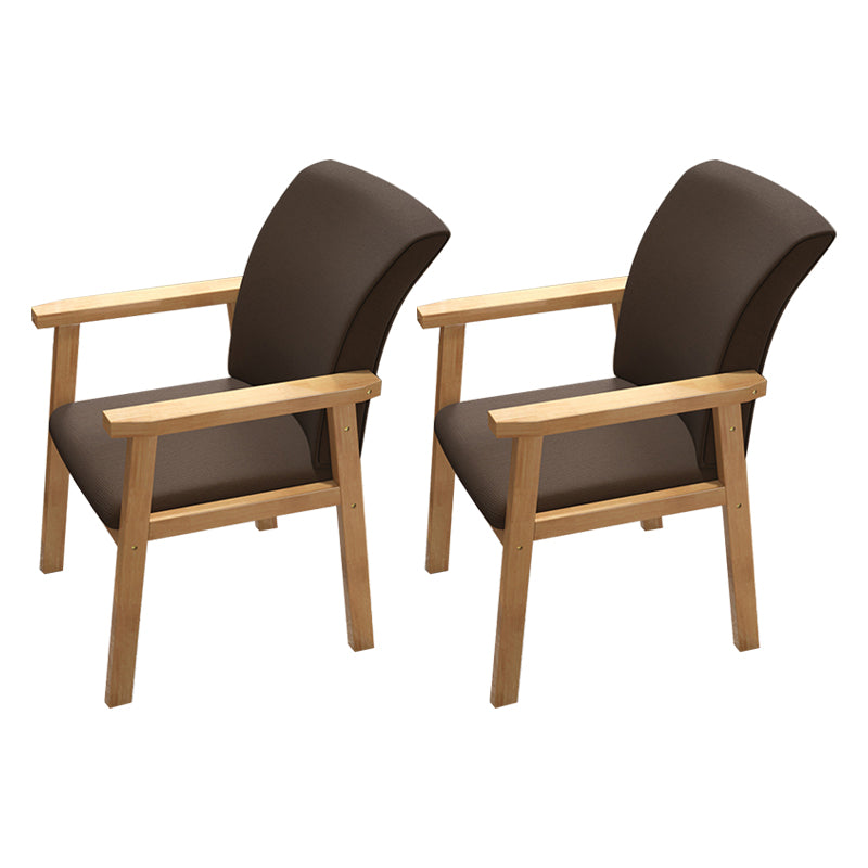 Fauteuil de salle à manger en bois de style contemporain, chaises latérales de cuisine d'intérieur de 18 pouces de large