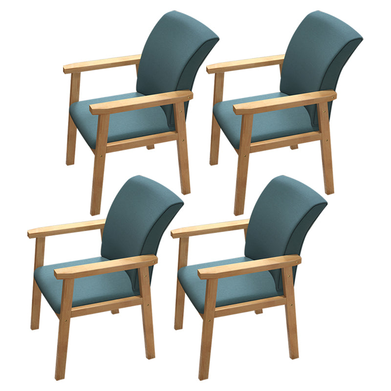 Fauteuil de salle à manger en bois de style contemporain, chaises latérales de cuisine d'intérieur de 18 pouces de large