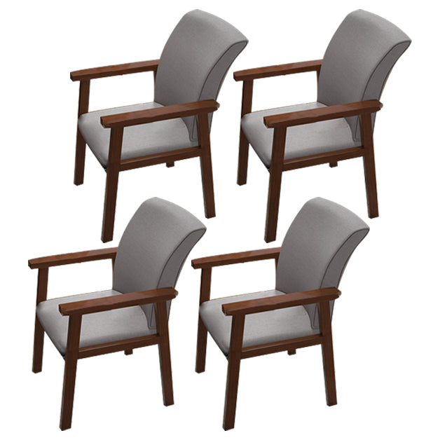 Fauteuil de salle à manger en bois de style contemporain, chaises latérales de cuisine d'intérieur de 18 pouces de large