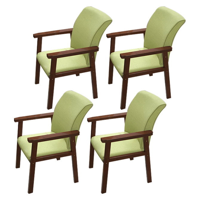 Fauteuil de salle à manger en bois de style contemporain, chaises latérales de cuisine d'intérieur de 18 pouces de large