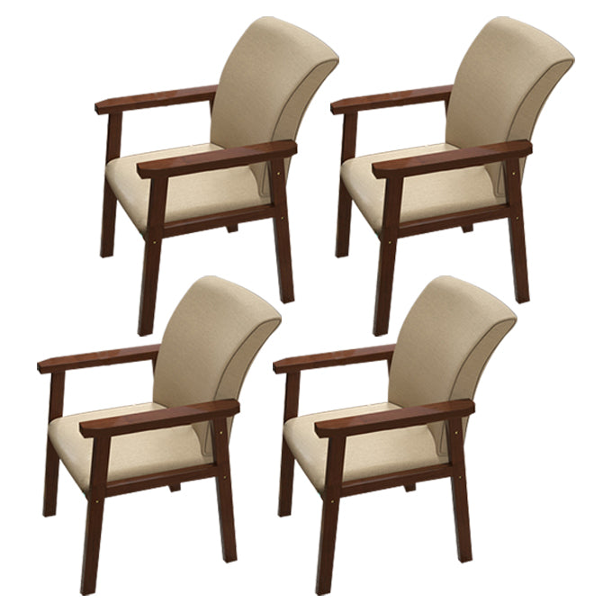 Fauteuil de salle à manger en bois de style contemporain, chaises latérales de cuisine d'intérieur de 18 pouces de large