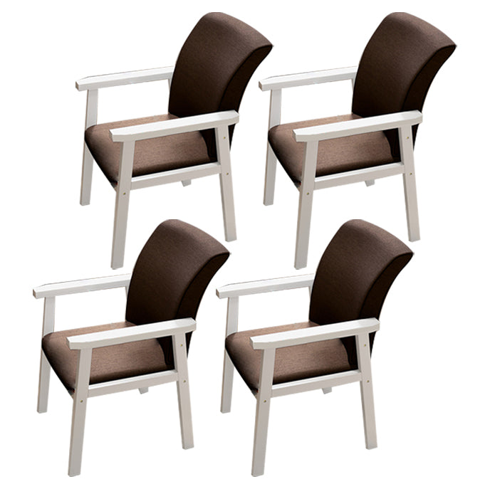 Fauteuil de salle à manger en bois de style contemporain, chaises latérales de cuisine d'intérieur de 18 pouces de large