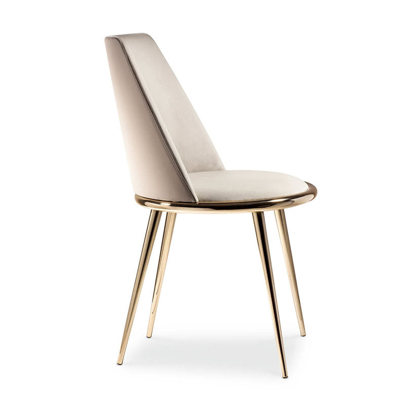 Metal Scandinavian Restaurant Side Chair Parsons Matte Finish Dining Chair