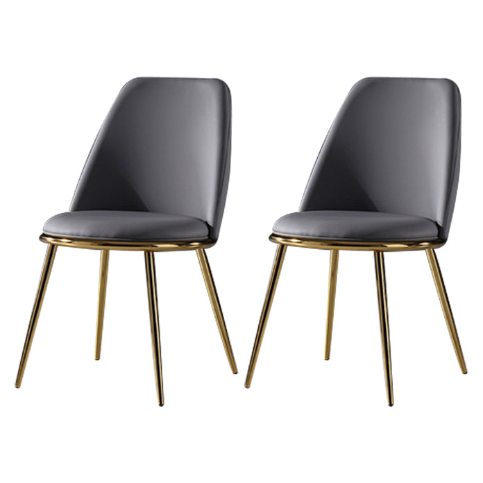 Metal Scandinavian Restaurant Side Chair Parsons Matte Finish Dining Chair