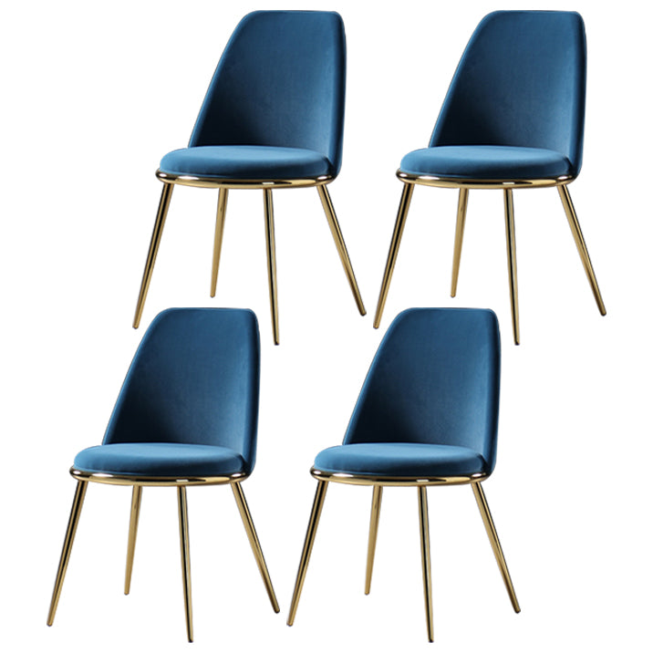Metal Scandinavian Restaurant Side Chair Parsons Matte Finish Dining Chair