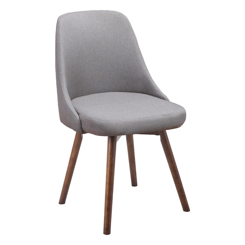 Scandinavian Beech Upholstered Side Chair Parsons Dining Chair for Home