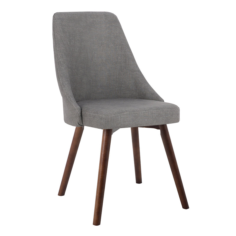 Scandinavian Beech Upholstered Side Chair Parsons Dining Chair for Home