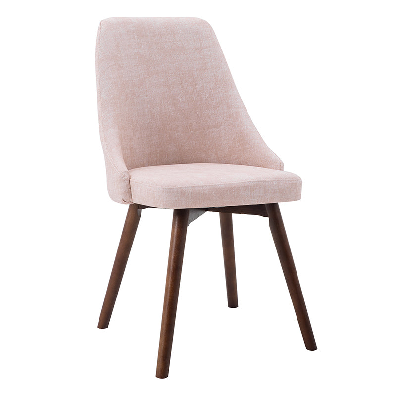 Scandinavian Beech Upholstered Side Chair Parsons Dining Chair for Home
