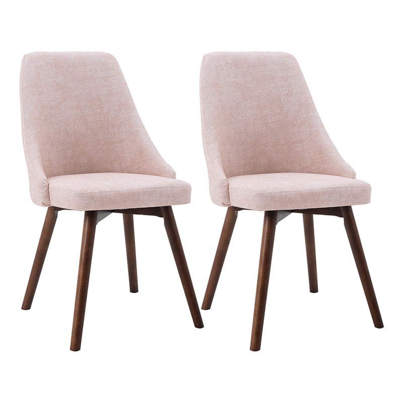 Scandinavian Beech Upholstered Side Chair Parsons Dining Chair for Home