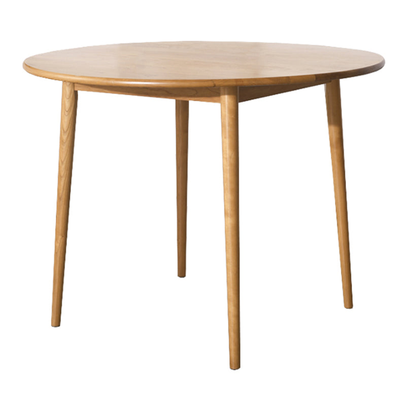 Table à manger à double piédestal en bois massif simplicité