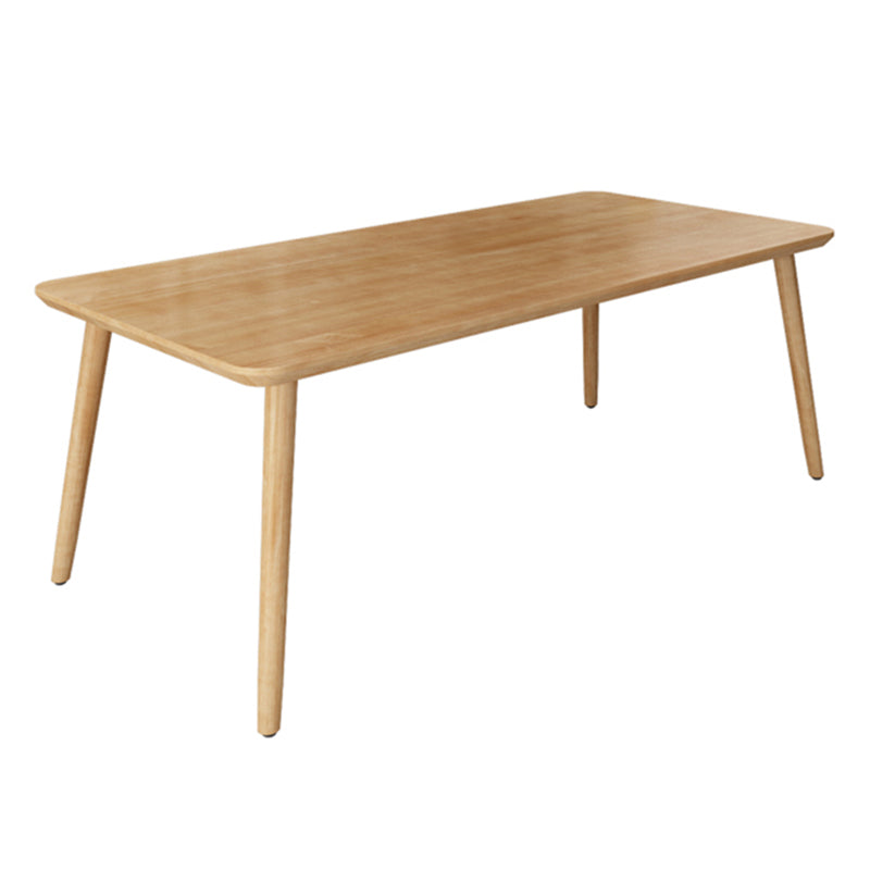 Simplicity Home Solid Wood Dining Table Rectangle Shape Dining Table with 4 Legs Base