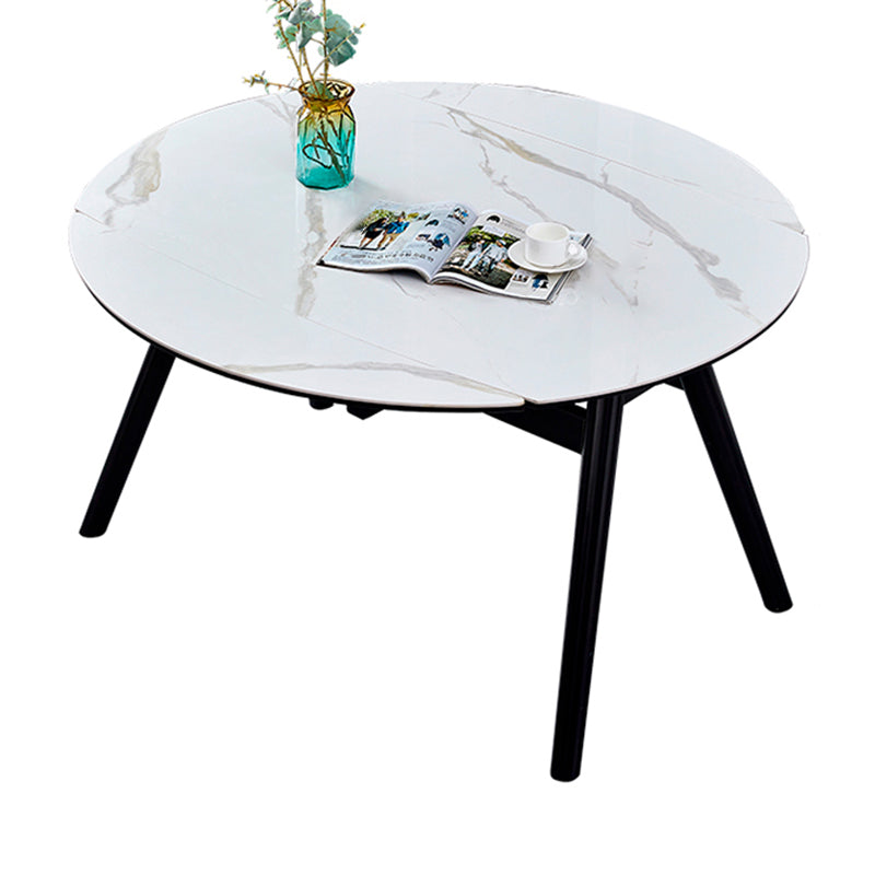 Moderne stijl gesinterde stenen eettafel ronde tafel met 4 poten voor thuis
