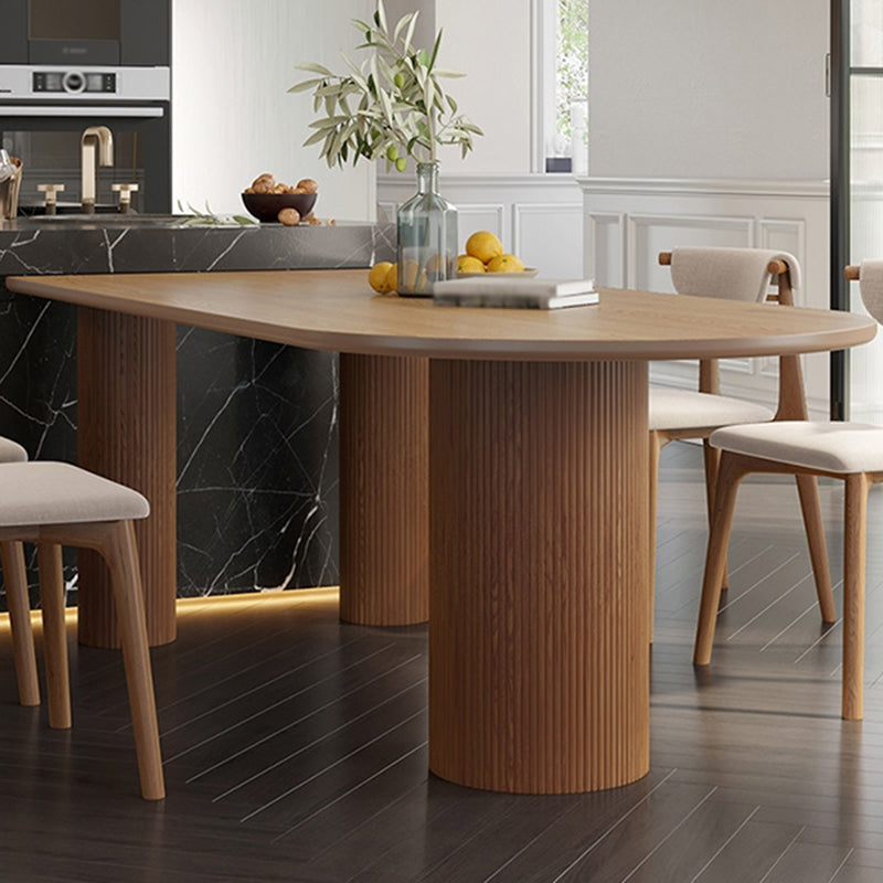 Mesa de comedor de estilo moderno colección de comedor de madera maciza de pino para interiores