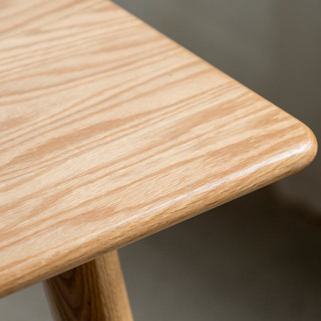 Rectangle simple 4 jambes meubles de maison table à manger en bois massif pour salle à manger