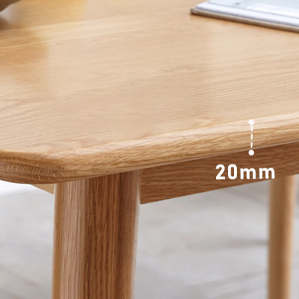 Rectangle simple 4 jambes meubles de maison table à manger en bois massif pour salle à manger