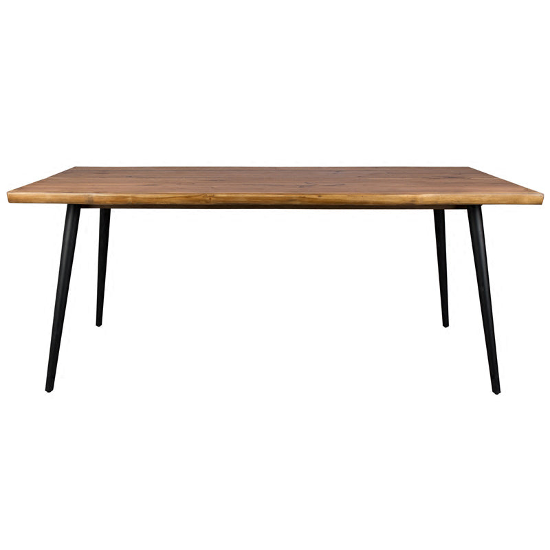 Modern Solid Wood Kitchen Dining Table Standard Rectangle Dining Table with 4 Legs Base